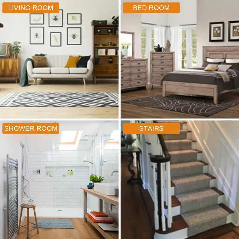 Triangle Non-slip Carpet Rug Tape - 4/8pcs Set